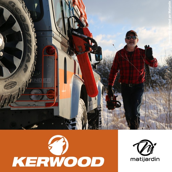 Kit Kerwood guide + chaîne tronçonneuse 35 cm, 3/8"LP 1,3 mm. 52 maillons