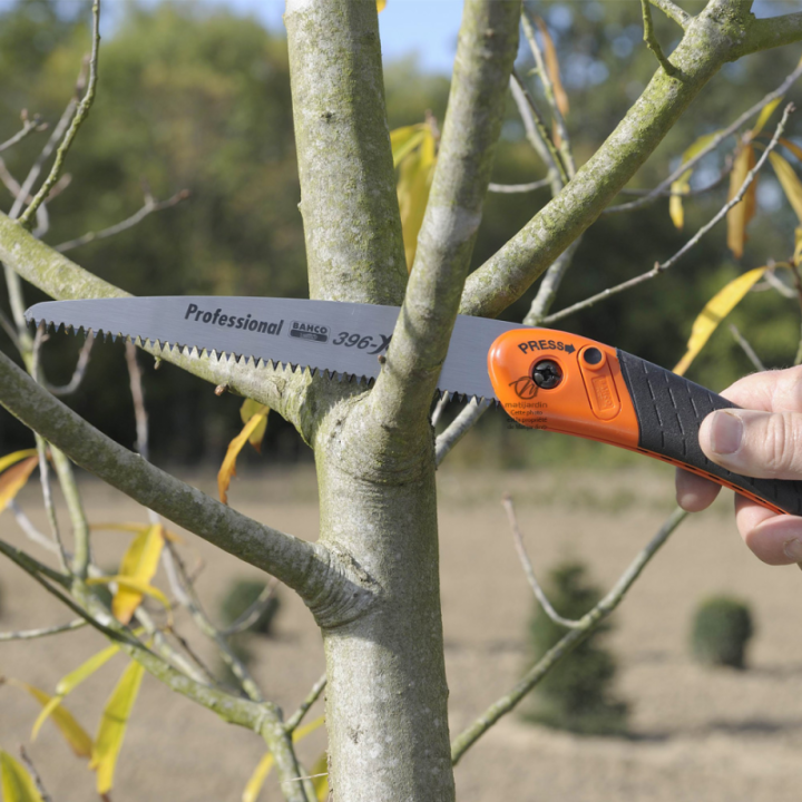 Scie couteau d'élagage 396-HP Bahco Pradines. Pliante. Trempée Hardpoint. Pro. Made in France