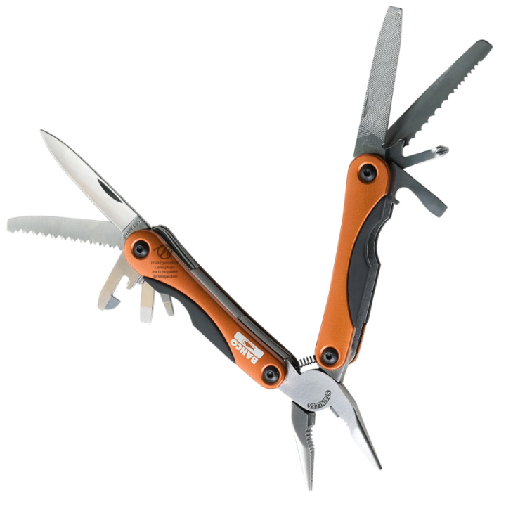 Outil multiusage Bahco Pradines MTT151. 18 fonctions. Style "couteau suisse"