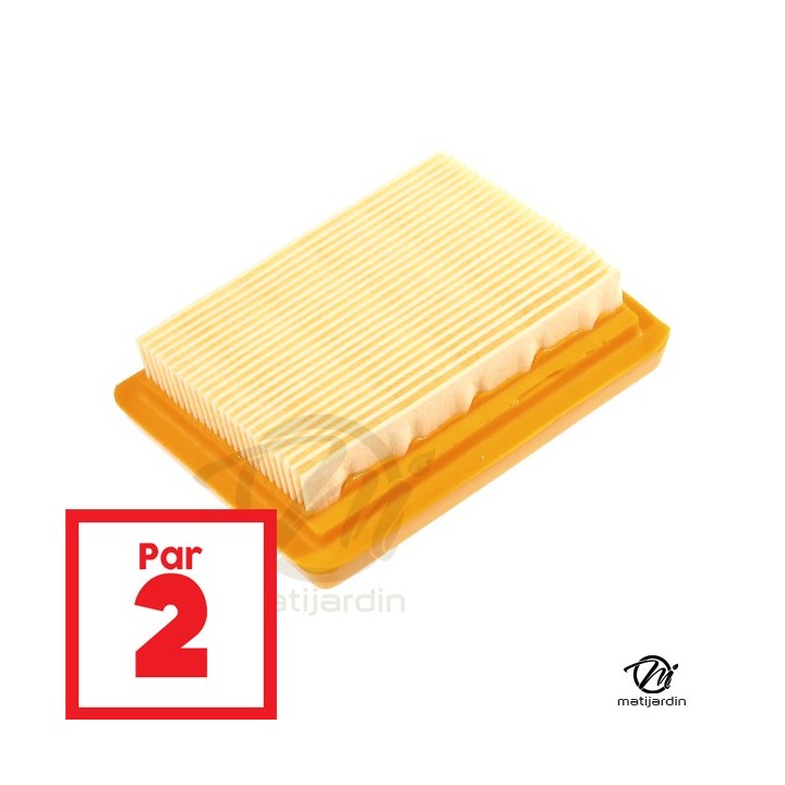 Filtre à air adaptable pour moteur Stihl N° 41 341 410 300. Par 2