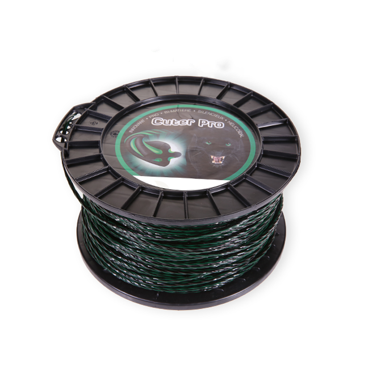 Fil débroussailleuse nylon Cuter'Pro 4 mm x 168 m. Hélicoïdal. Bobine