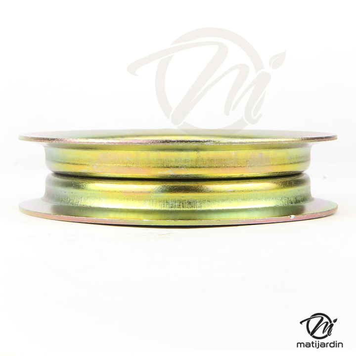 Poulie gorge plate Ø 114 mm. N°175820. Larg 27 mm