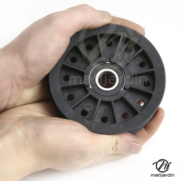 Poulie composite Ø 117 mm gorge plate. FIP4000-0.72. Larg 27. mm
