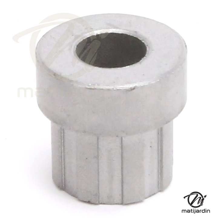 Bague d'adaptation pour poulies.Diamètre intérieur 9,5 mm. Diamètre extérieur 17,5 mm. Hauteur 19,8 mm