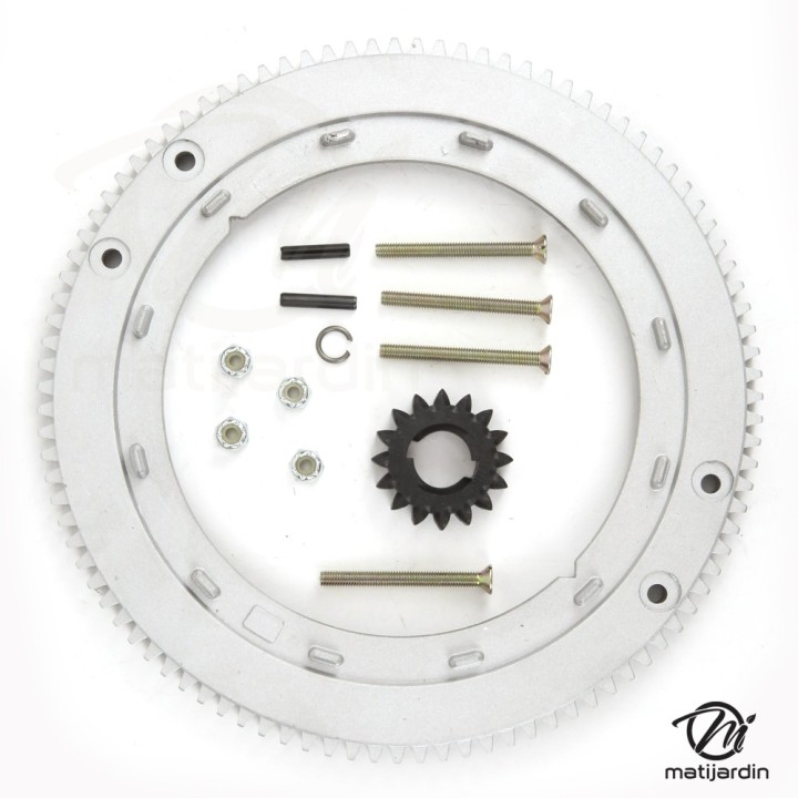 Kit couronne et pignon pour moteur Briggs & Stratton. N° 399676, 392134, 69653