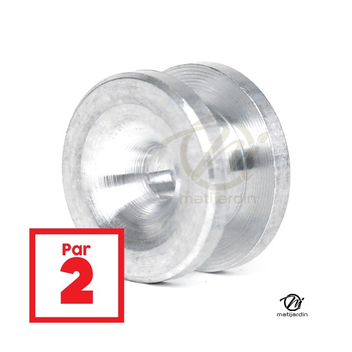 Passe fils aluminium. x2. Pour tête débroussailleuse 3 fils