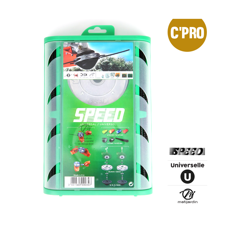 Tête débroussailleuse 2 fils. Alu. Universelle. Speed