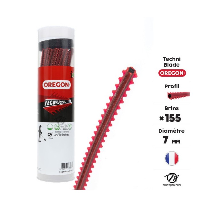 Fil débroussailleuse Oregon Techni-Blade 155 brins de 7 mm