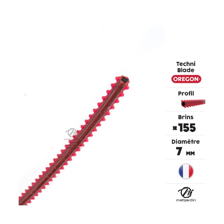 Fil débroussailleuse Oregon Techni-Blade 155 brins de 7 mm