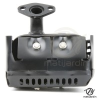 Silencieux D'Échappement Porfeet Avec Bouclier Thermique - Compatible Honda GX110 GX120 GX140 GX160 GX200