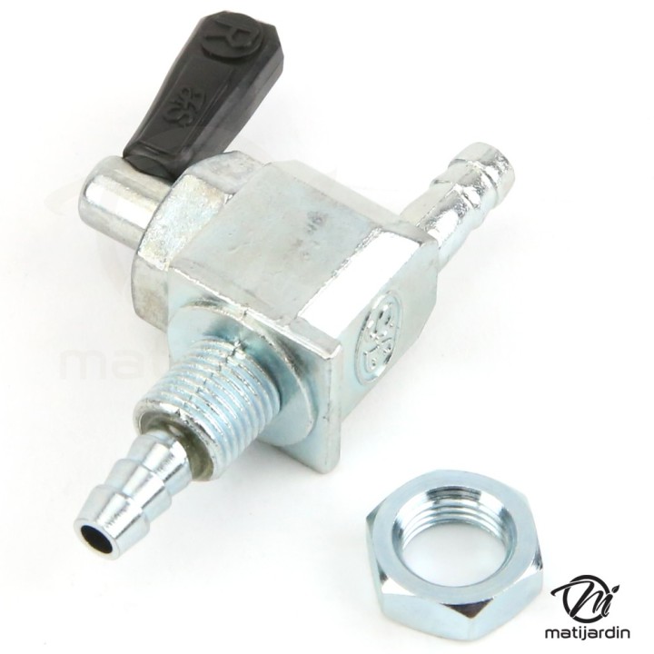 Robinet d'essence universel. Double sortie. Métallique
