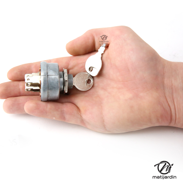 Contacteur à clé pour allumage type magnéto 5 bornes