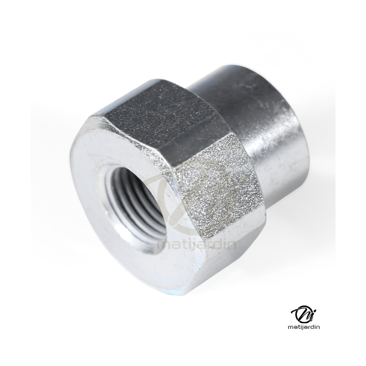 Adaptateur pour tête débroussailleuse Tecomec. Femelle. Ø 12x1,25. Pas à gauche. Pour Zenoah