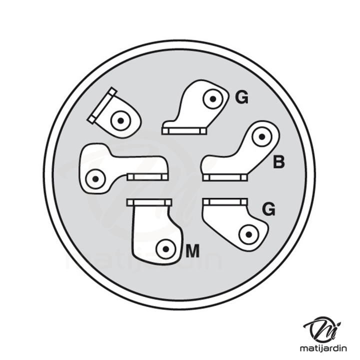 Contacteur à clé pour John Deere réf AM38227