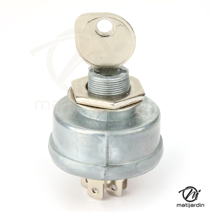 Contacteur à clé pour allumage type magnéto 5 bornes