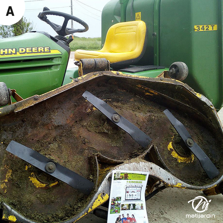 Lame tondeuse pour John Deere 48C. N° M145476. Coupe 43,2 cm