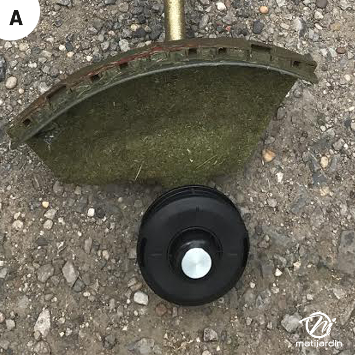 Tête débroussailleuse 2 fils SuperPro. Tap & Go. Ø 130 mm. Automatique F 10x1,25. Tecomec.