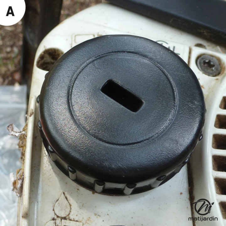 Bouchon réservoir d'essence pour tronçonneuse Stihl 019T MS190T