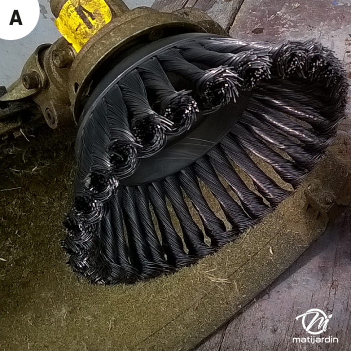 Tête désherbage fils métal 150 x 20 et 25.4 mm jusqu'au 40CC