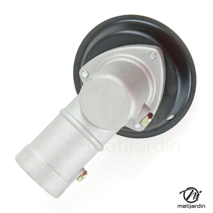 Renvoi d'angle pour débroussailleuse. Tube Ø 28 mm. 10 cannelures.