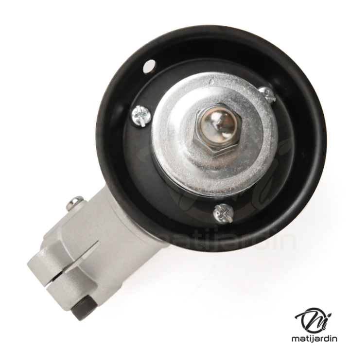 Renvoi d'angle pour débroussailleuse. Tube Ø 28 mm. 11 cannelures