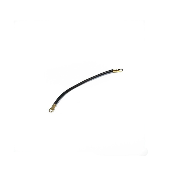 Câble batterie avec cosses pour tondeuse. Noir. Longueur 30 cm