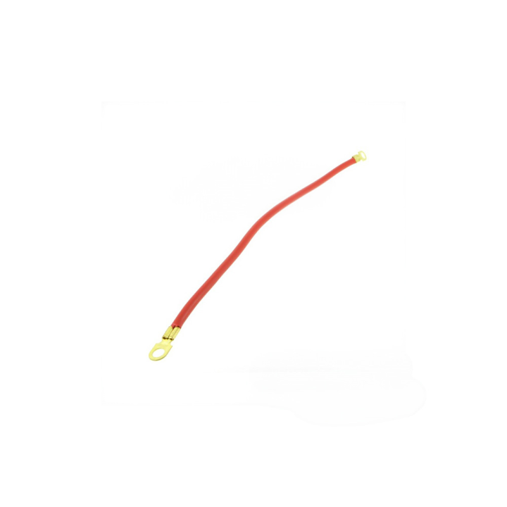 Câble batterie avec cosses pour tondeuse. Rouge. Longueur 20 cm