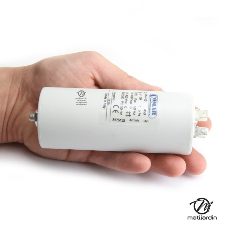 Condensateur pour tondeuse électrique 60MF