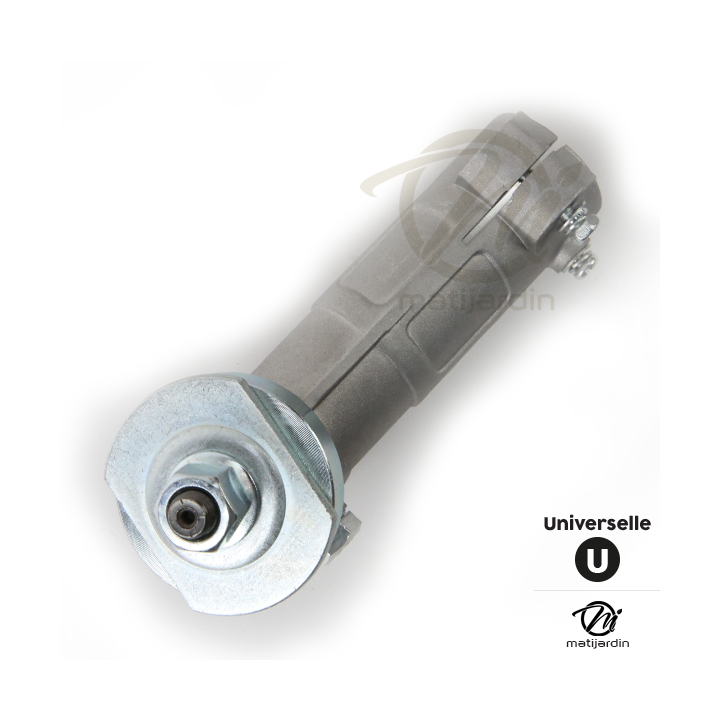 Renvoi d'angle universel pour débroussailleuse + Adaptateur carré 5,2 mm