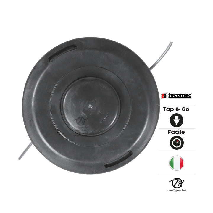 Tête débroussailleuse 2 fils. Tap & Go. Ø 160 mm. Universelle. Tecomec
