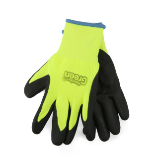 Gants double protection. Taille 9. Fluo/noir. HanderGreen®