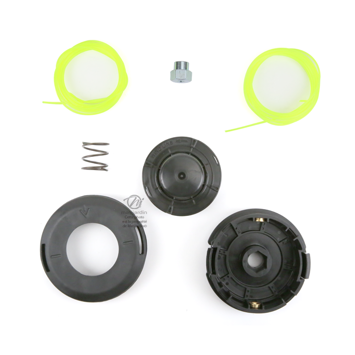 Tête débroussailleuse 2 fils. Tap & Go. Ø 130 mm. Automatique. Pour Stihl. M 10x1,00. Tecomec.