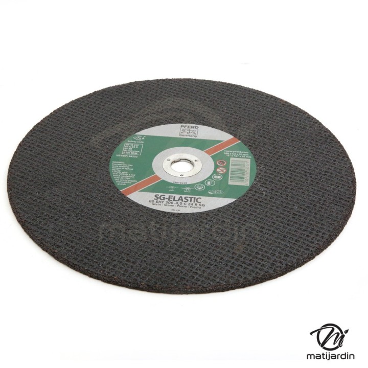 Disque à découper les pierres dures. Ø 300 mm. Alésage 20,2 mm. Epaisseur 4 mm