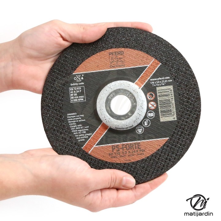 Disques à découper des métaux x25. Ø 178 mm. Alésage 22,2 mm. Epaisseur 2 mm