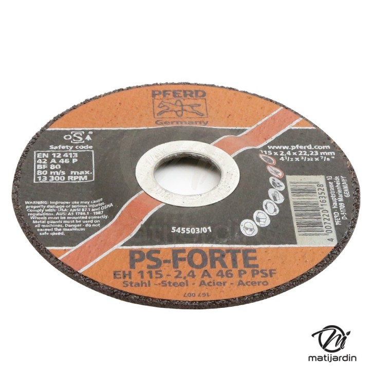 Disques à découper des métaux x25. Ø 115 mm. Alésage 22,2 mm. Epaisseur 2 mm