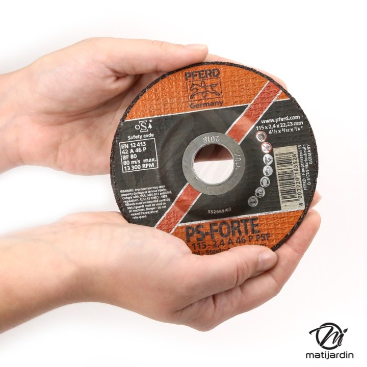 Disques à découper des métaux x25. Ø 115 mm. Alésage 22,2 mm. Epaisseur 2 mm