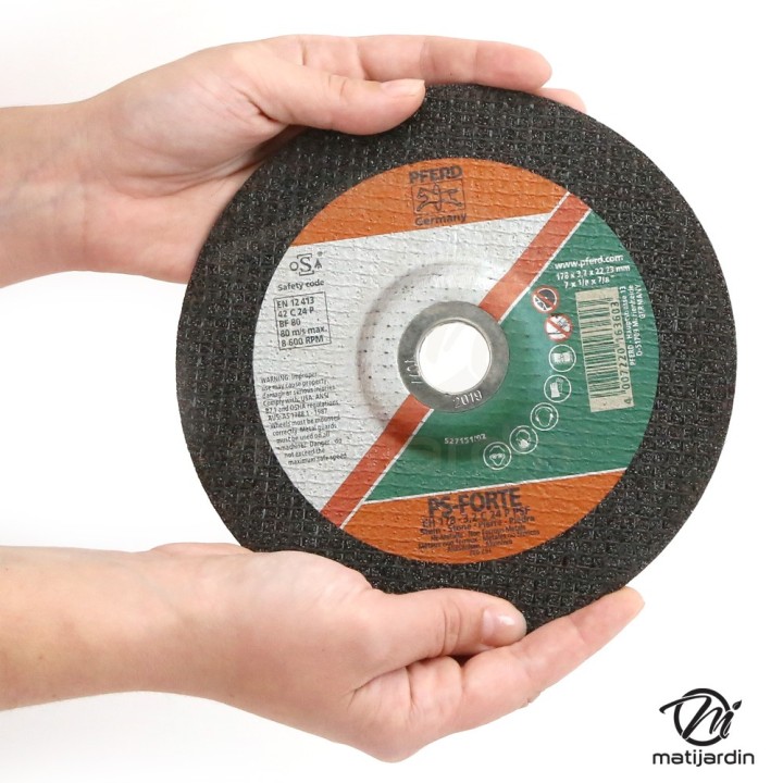 Disques à découper des matériaux x25. Ø 178 mm. Alésage 22,2 mm. Epaisseur 2 mm