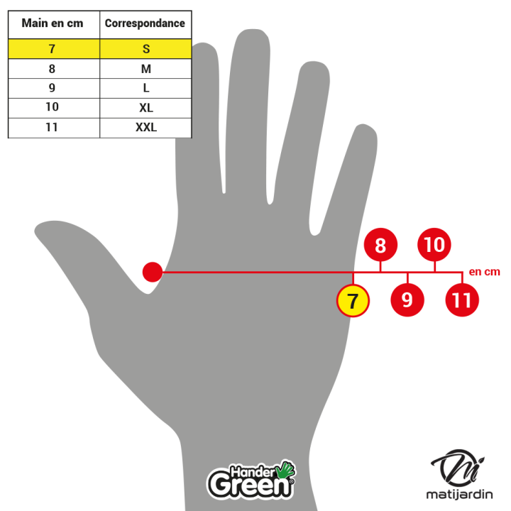 Gants imprimés féminin. Travaux jardin. Taille 7. HanderGreen®