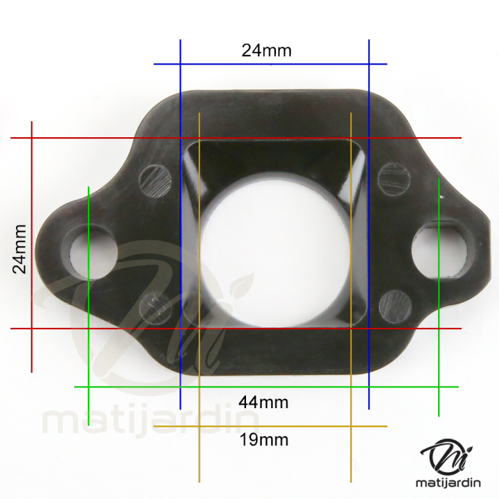 Joint isolant carburateur pour Honda GC135 - GC160 - GCV135 - GCV160 - GCV190. 16211ZL8000