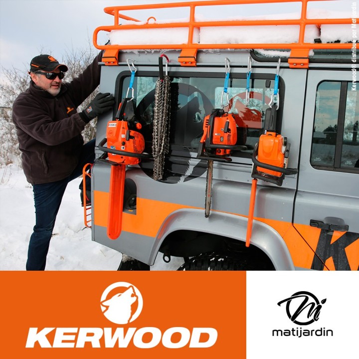 Kit tronçonneuse 1 guide + 2 chaînes Kerwood. 40cm. 0,325”.  1,6 mm. 16C4KSWE. 67 maillons