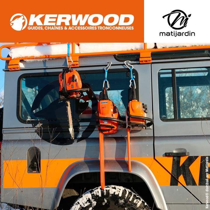 Kit tronçonneuse 1 guide + 2 chaînes Kerwood. 40 cm, 3/8”. 1,6 mm. 16A4KLWE. 60 maillons