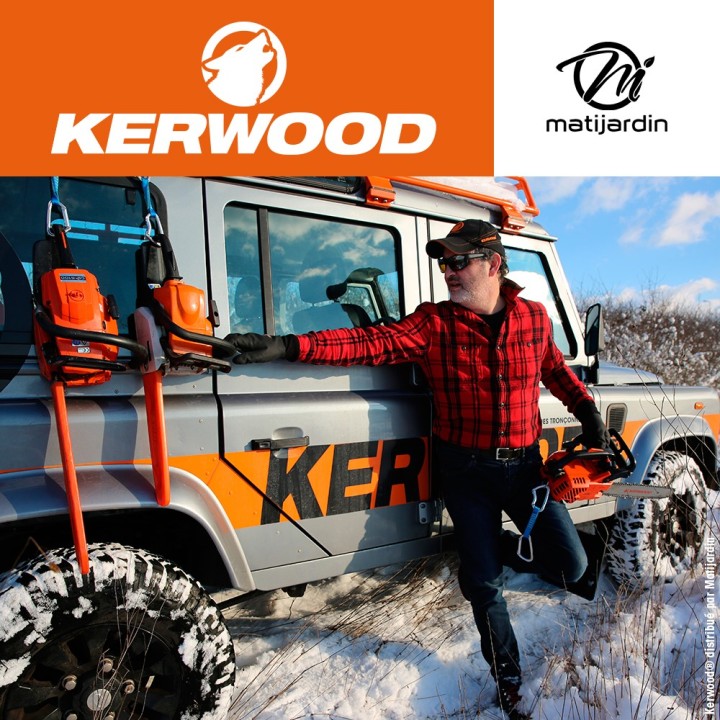 Kit tronçonneuse 1 guide + 2 chaînes Kerwood. 45 cm, 0,325”. 1,5 mm. 18C3KLWB. 72 maillons