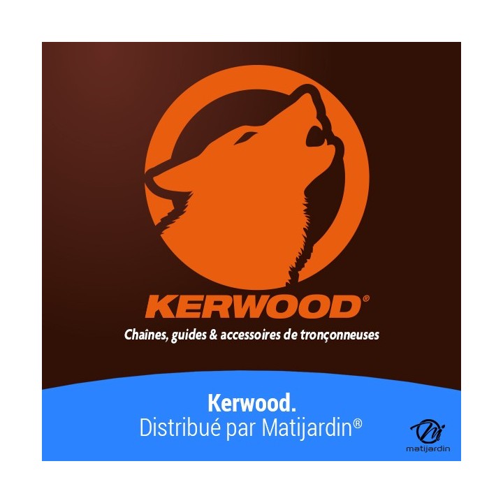 Chaînes tronçonneuses Kerwood x3. 72 maillons 0,325”. 1,3 mm