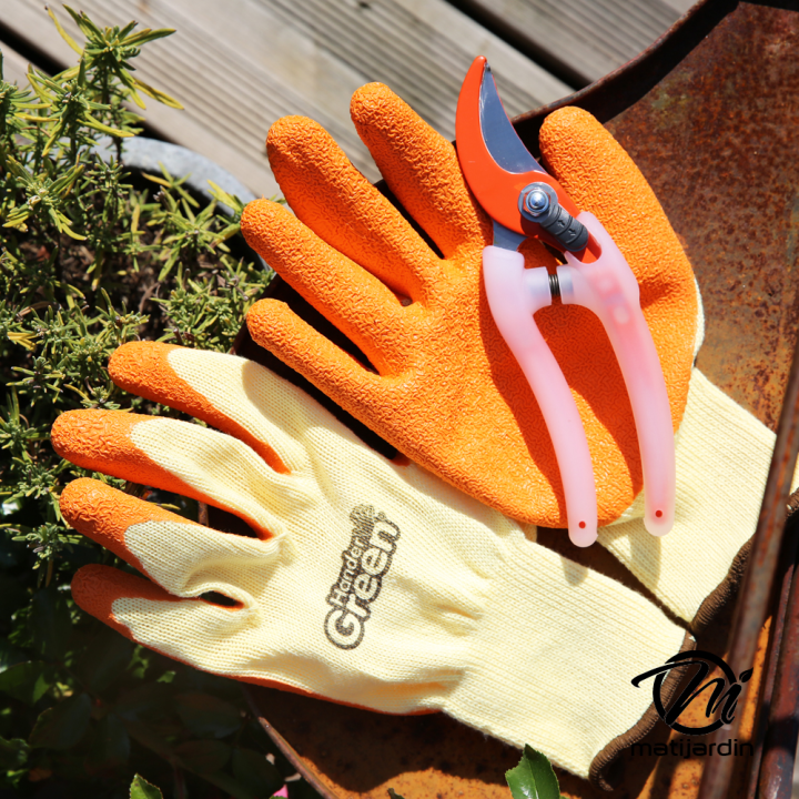Gants haute qualité. Taille 11. Jaune/orange. HanderGreen®