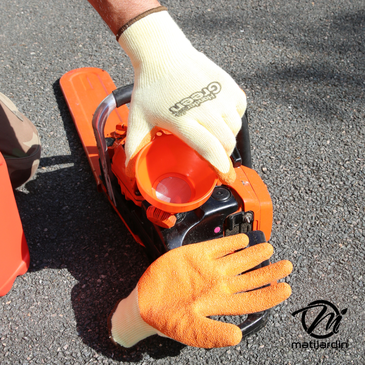 Gants haute qualité. Taille 8. Jaune/orange. HanderGreen®