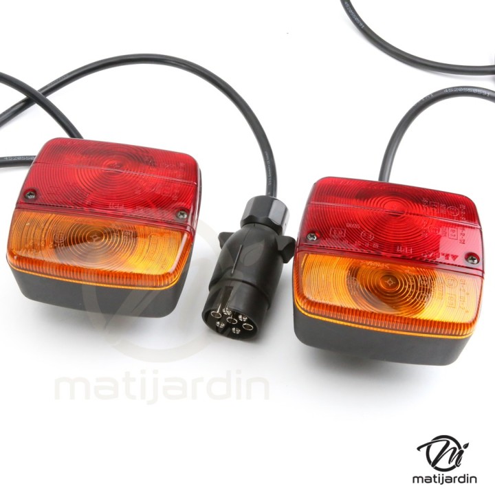 Feux 2 fonctions magnétique. 48V. Pour attelage, remorque
