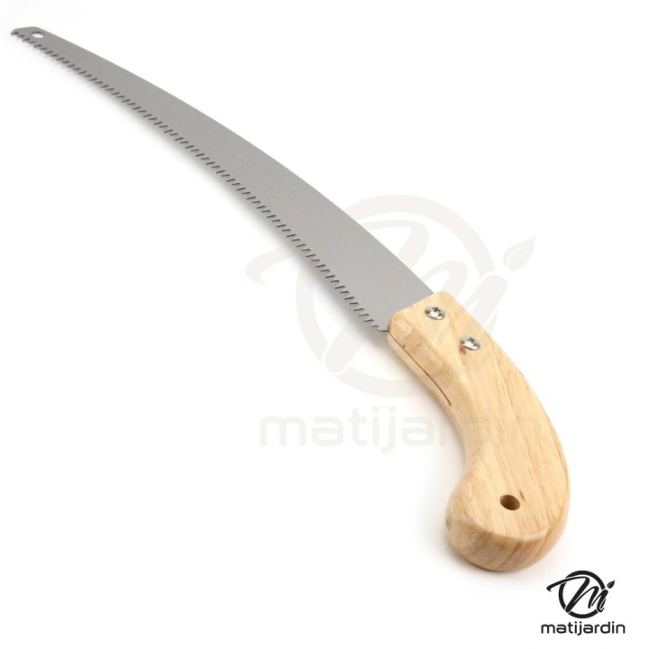 Scie couteau avec manche en bois