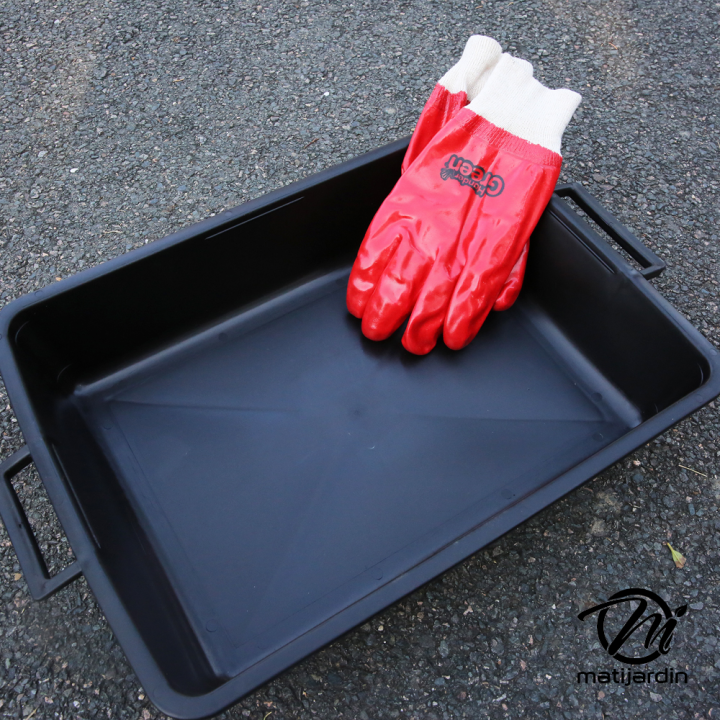 Bac de vidange avec poignées