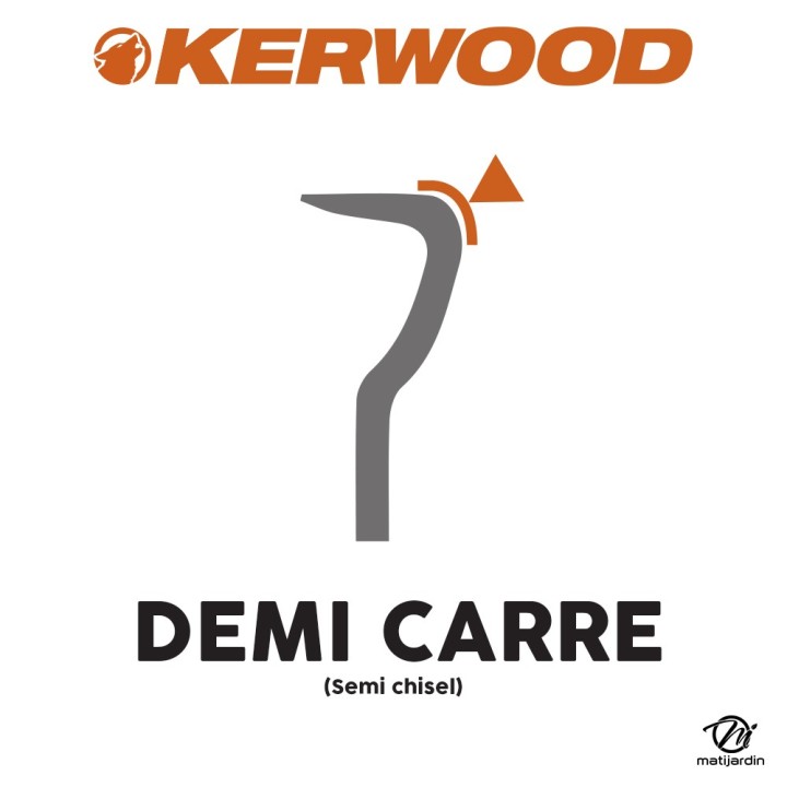 Chaine Kerwood pour CASTOR CP-66 3/8 1,5 mm 72 maillons