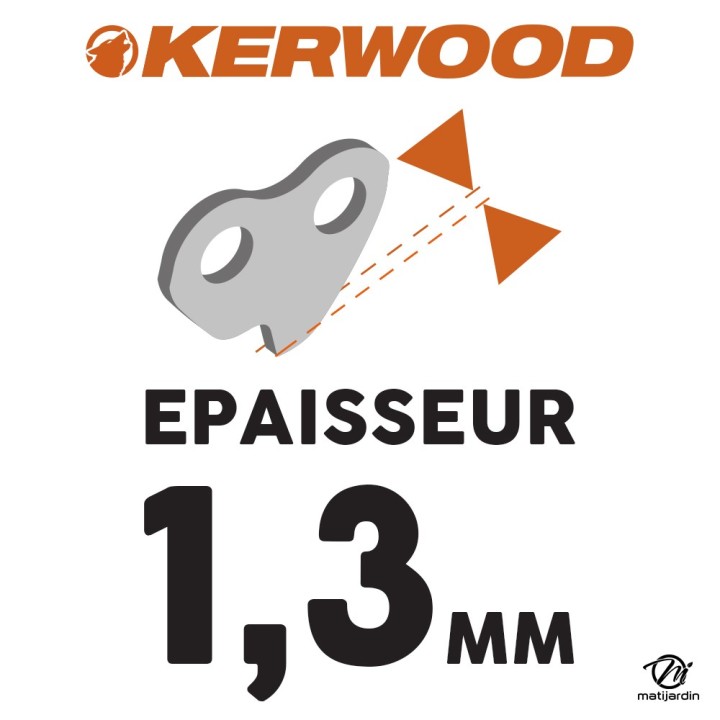 Chaine Kerwood pour MCCULLOCH  TITAN46 0,325 1,3 mm 66 maillons